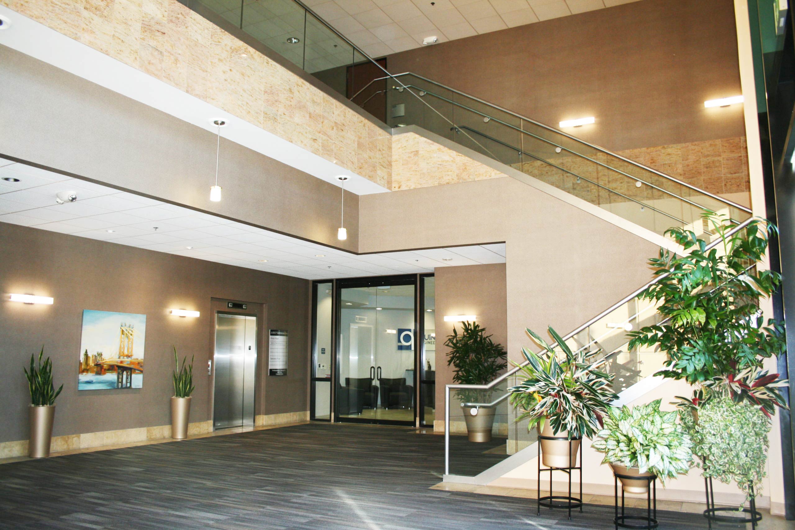 Lobby of KCM Commercial Property Management in Rancho Cordova, CA