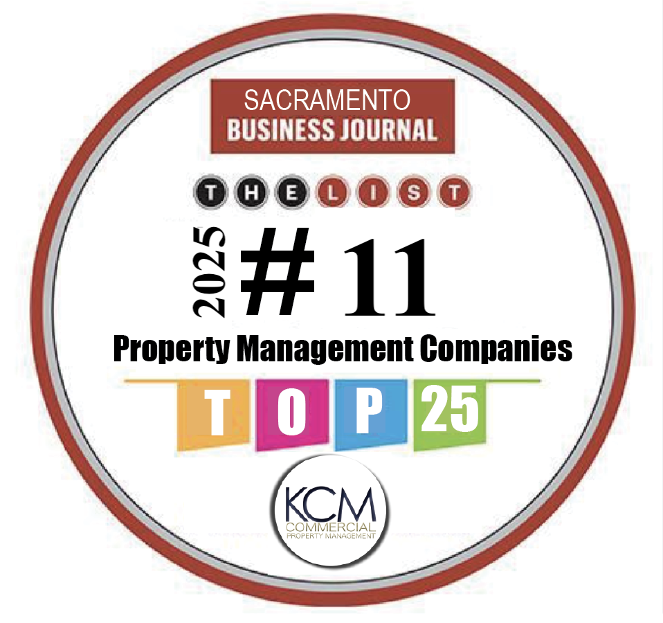 Image of Sacramento Business Journal Award that KCM Property Management won located in Rancho Cordova, CA